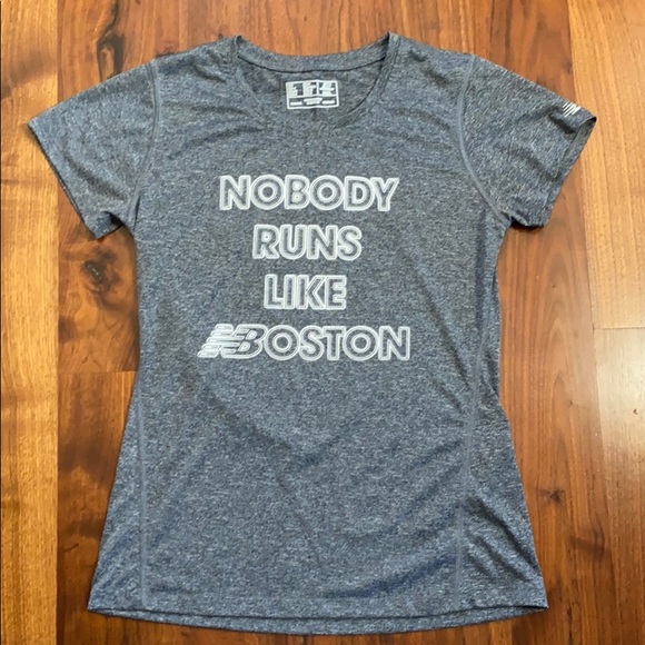 New Balance Nobody Runs Like Boston Shirt Sz Small - Picture 1 of 6